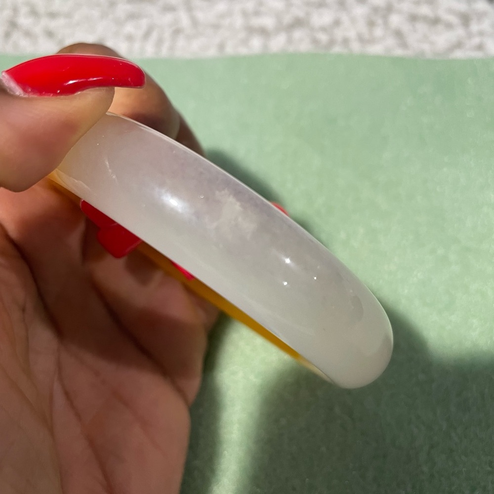 Jade Bangle Bracelet - Picture 6 of 7